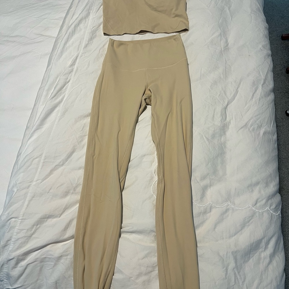 lululemon athletica Tan Leggings